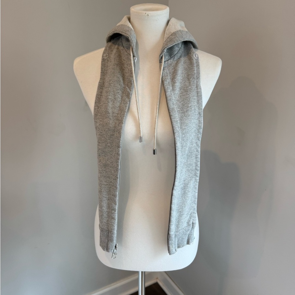Veronica Beard Gray Hoodie Dickey Insert